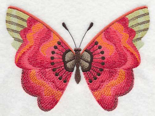 Poppy Butterfly in Watercolor