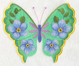 Forget-Me-Not Butterfly in Watercolor