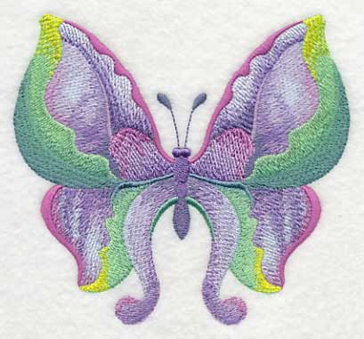 Iris Butterfly in Watercolor
