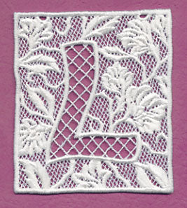 Bunting Letter L (Lace)
