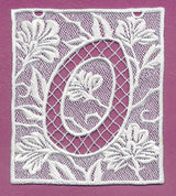 Bunting Letter O (Lace)