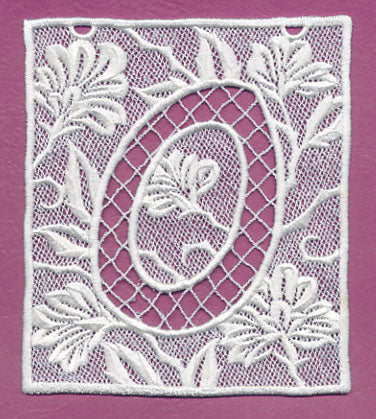 Bunting Letter O (Lace)