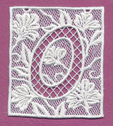 Bunting Letter O (Lace)