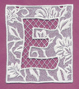 Bunting Letter E (Lace)