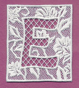 Bunting Letter E (Lace)
