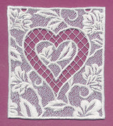 Bunting Heart (Lace)