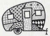 Canned Ham Camper (Blackwork)