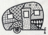 Canned Ham Camper (Blackwork)
