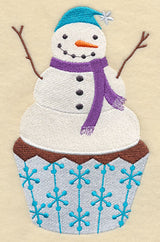 January Snowman Cupcake