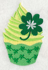 March Clover Cupcake