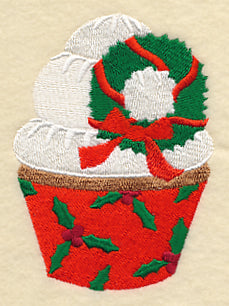 December Wreath Cupcake