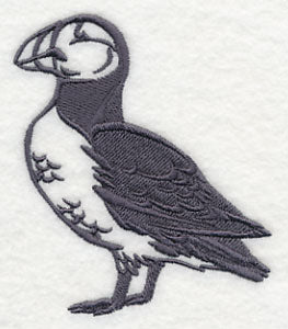 Cool Silhouette Puffin