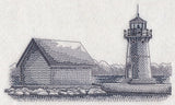 Sunken Rock Lighthouse Sketch (New York)