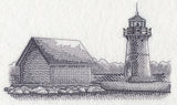 Sunken Rock Lighthouse Sketch (New York)