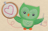 Crafty Owl - Embroidery Hoop