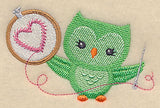 Crafty Owl - Embroidery Hoop