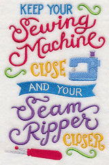 Keep Your Sewing Machine Close