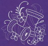 Crafty Spools of Thread (Whitework)