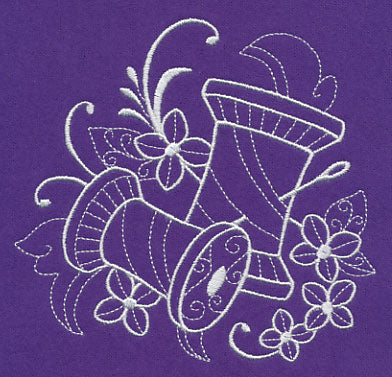 Crafty Spools of Thread (Whitework)