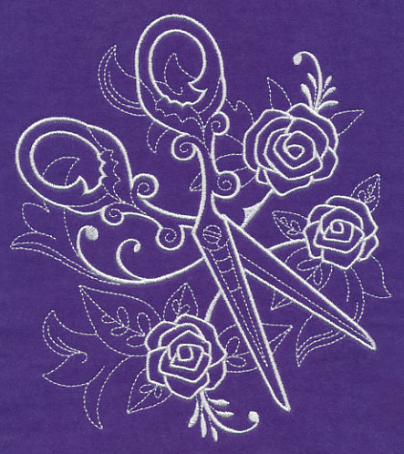 Crafty Scissors (Whitework)