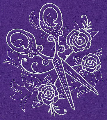Crafty Scissors (Whitework)