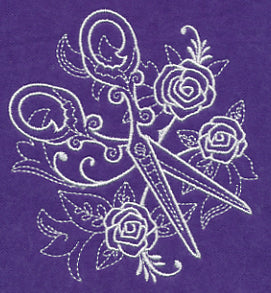 Crafty Scissors (Whitework)