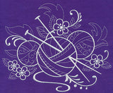 Crafty Knitting Needles (Whitework)