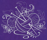 Crafty Knitting Needles (Whitework)