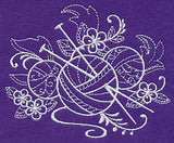 Crafty Knitting Needles (Whitework)