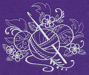 Crafty Crochet Hook (Whitework)