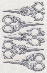 Antique Scissors Collage