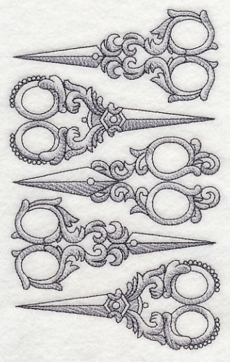 Antique Scissors Collage