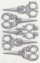 Antique Scissors Collage