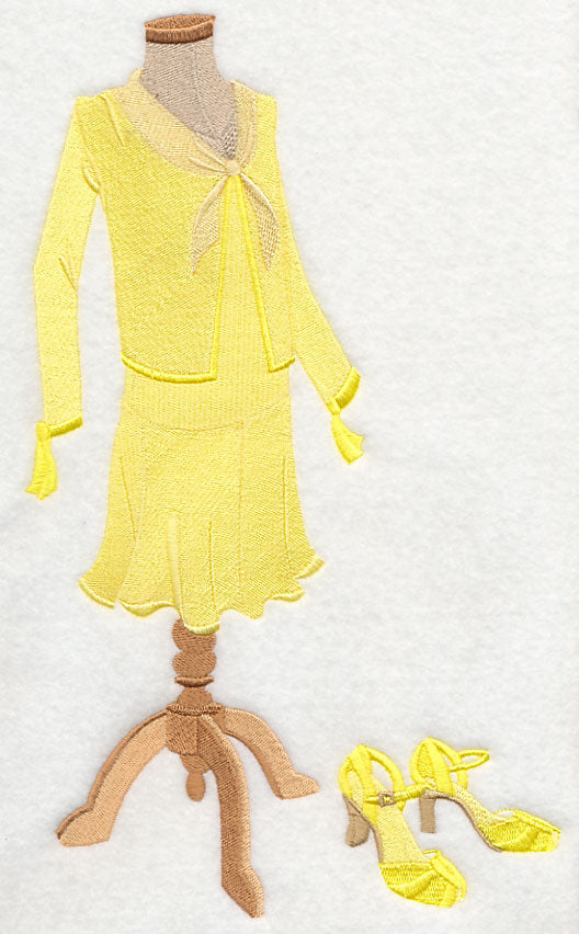 classic dress form Classic Couture Dress Form - 1930 All Sizes | Machine Embroidery Design