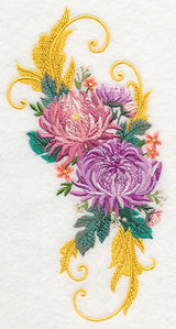 Chrysanthemum Spray with Flourish