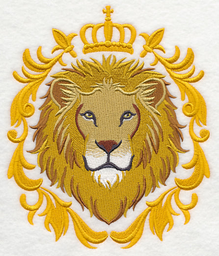 Lion with Baroque Crown and Frame