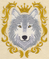 Wolf with Baroque Crown and Frame