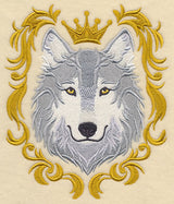 Wolf with Baroque Crown and Frame