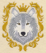Wolf with Baroque Crown and Frame