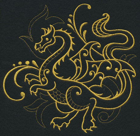 Dragon Filigree (Goldwork)