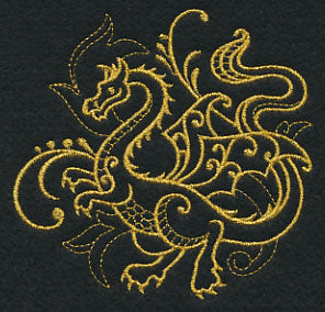 Dragon Filigree (Goldwork)