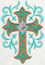 Cross and Filigree Swirls