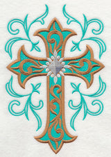 Cross and Filigree Swirls