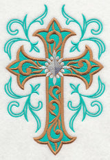 Cross and Filigree Swirls