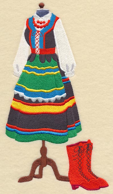 Polish Dance Dress Form - Female
