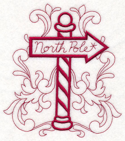 Doodle North Pole Sign