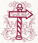 Doodle North Pole Sign