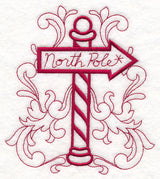 Doodle North Pole Sign