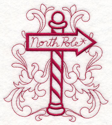Doodle North Pole Sign