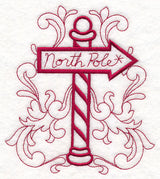 Doodle North Pole Sign